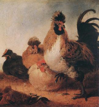阿爾伯特 庫普 Rooster And Hens